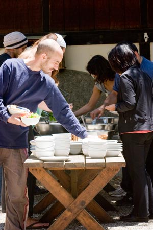 Guest Group Eating Lunch